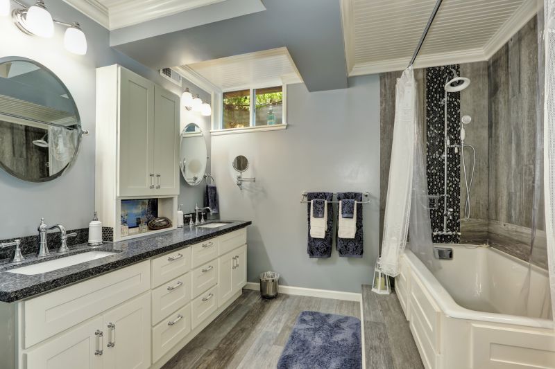 Spacious Shower and Double Vanities