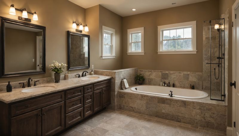 Master Bathroom with Custom Storage